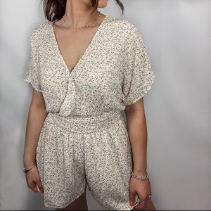 Women’s floral print romper